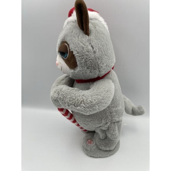 Giggles Animated Musical Christmas Santa Cat Can't Touch This MC Hammer - Picture 4 of 10